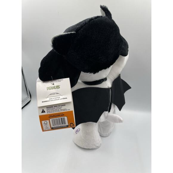 Halloween Peanuts Animated Musical Snoopy Plush Bat Wings Side Stepper NWT - Picture 6 of 11